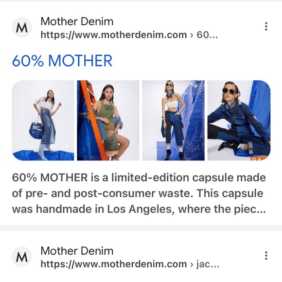 Rare Mother   …60% Mother recycled denim capsule … jacket/ shirt NWOT - Picture 10 of 16